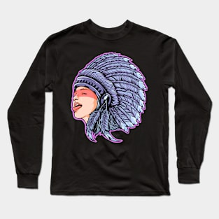 Indian Girl Long Sleeve T-Shirt